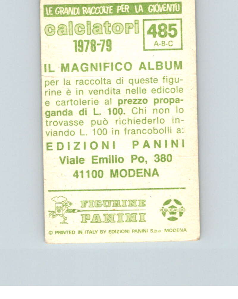 1978-79 Panini Calciatori Soccer #485 Volpi, Gelli, Mitri V28440