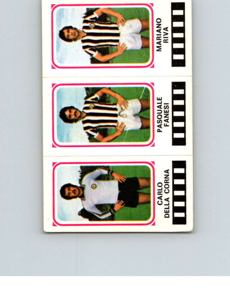 1978-79 Panini Calciatori Soccer #494 Corna, Fanesi, Riva V28444
