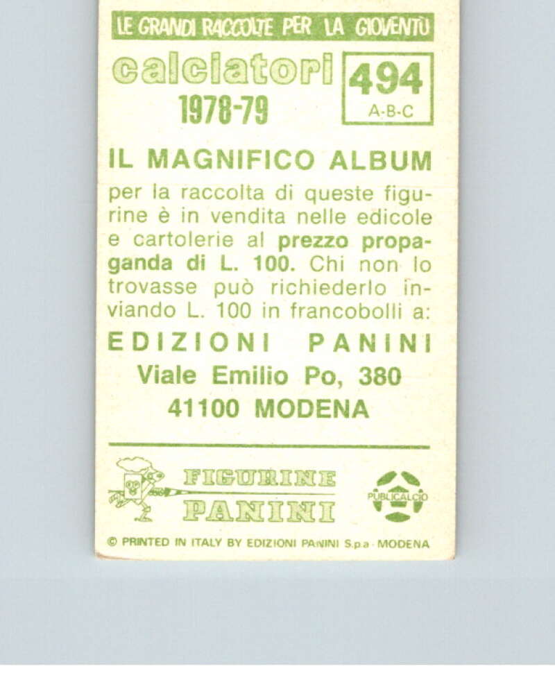 1978-79 Panini Calciatori Soccer #494 Corna, Fanesi, Riva V28444