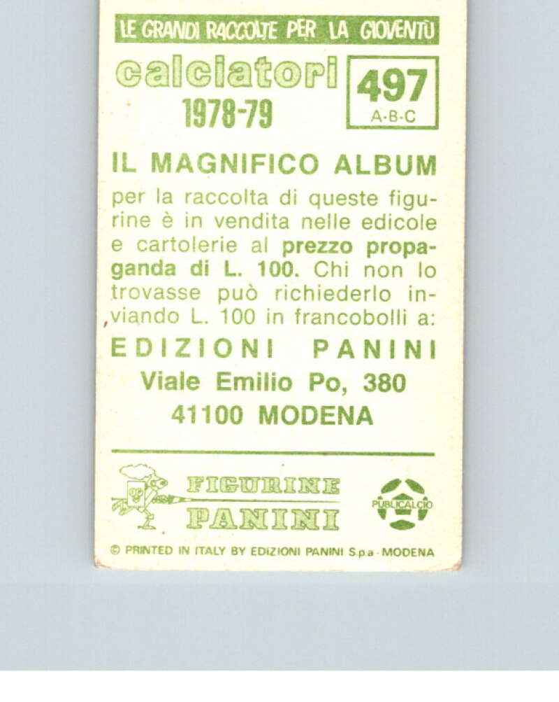 1978-79 Panini Calciatori Soccer #497 Bilardi, Ulivieri, Marcatti V28445