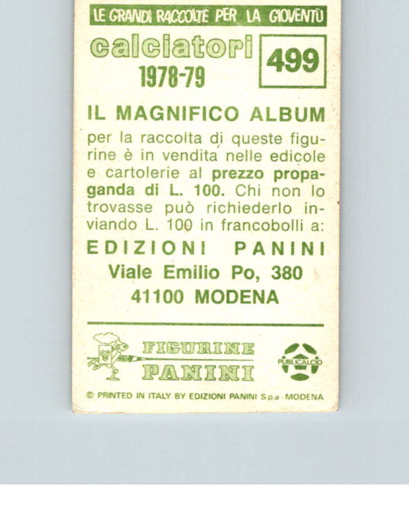 1978-79 Panini Calciatori Soccer #499 Valerio Spadoni V28447