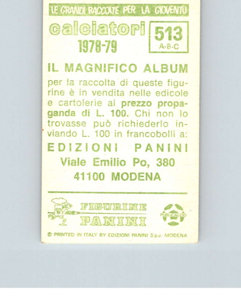 1978-79  Panini Calciatori Soccer #513 Cremonese, Forli, Juniorcasale  V28453