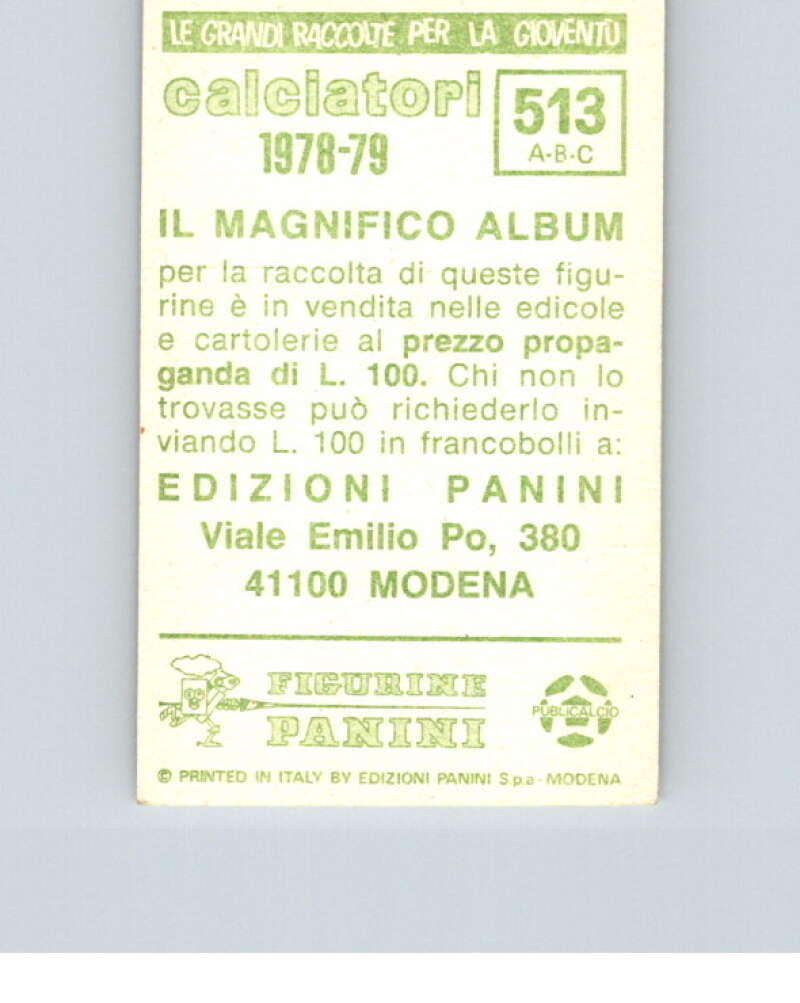 1978-79 Panini Calciatori Soccer #513 Cremonese, Forli, Juniorcasale V28453