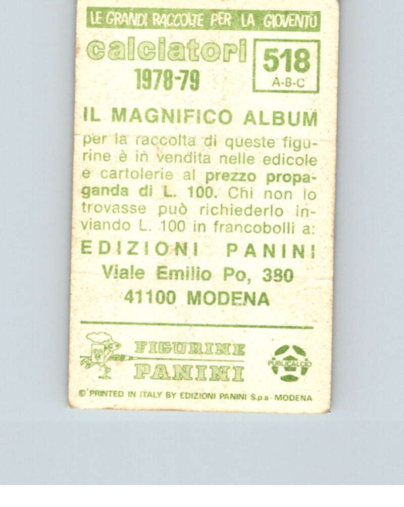 1978-79 Panini Calciatori Soccer #518 Arezzo, Barletta,Benevento V28457
