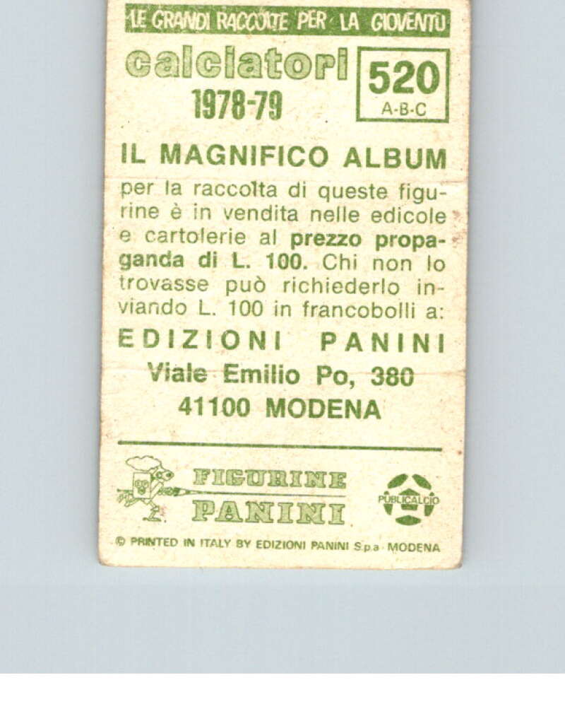 1978-79 Panini Calciatori Soccer #520 Empoli, Latina, Livorno V28460