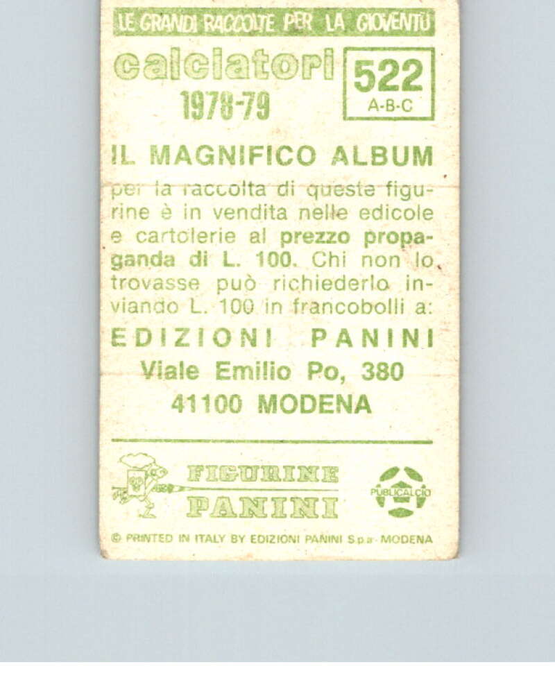 1978-79 Panini Calciatori Soccer #522 Pisa, Cavese, Reggina V28461