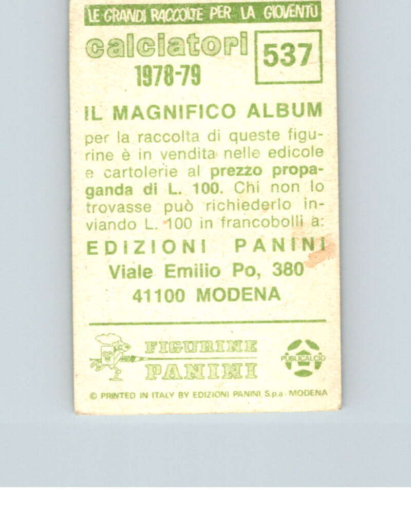 1978-79 Panini Calciatori Soccer #537 Reggiana V28470