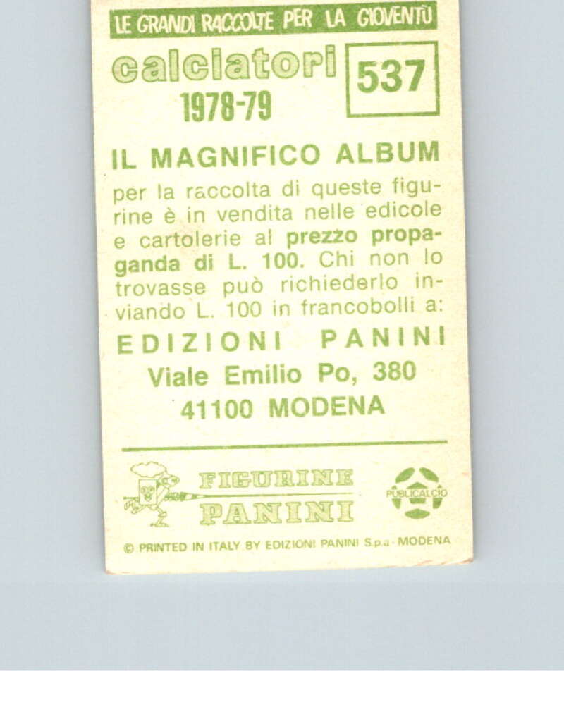 1978-79 Panini Calciatori Soccer #537 Reggiana V28471
