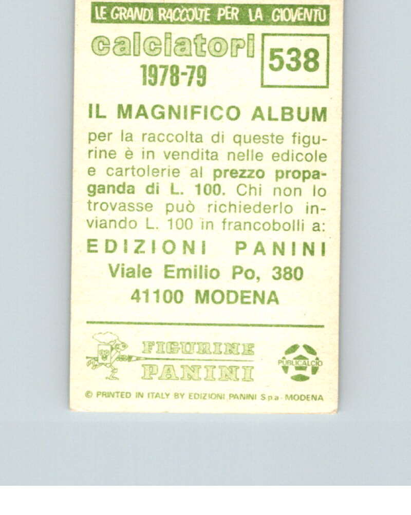 1978-79 Panini Calciatori Soccer #538 Spezia V28472