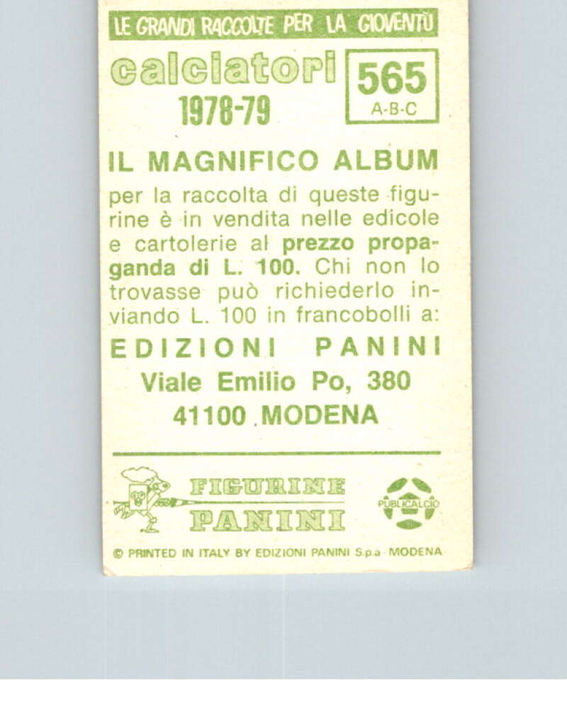 1978-79 Panini Calciatori Soccer #565 Savona, Siena, Viareggio V28491