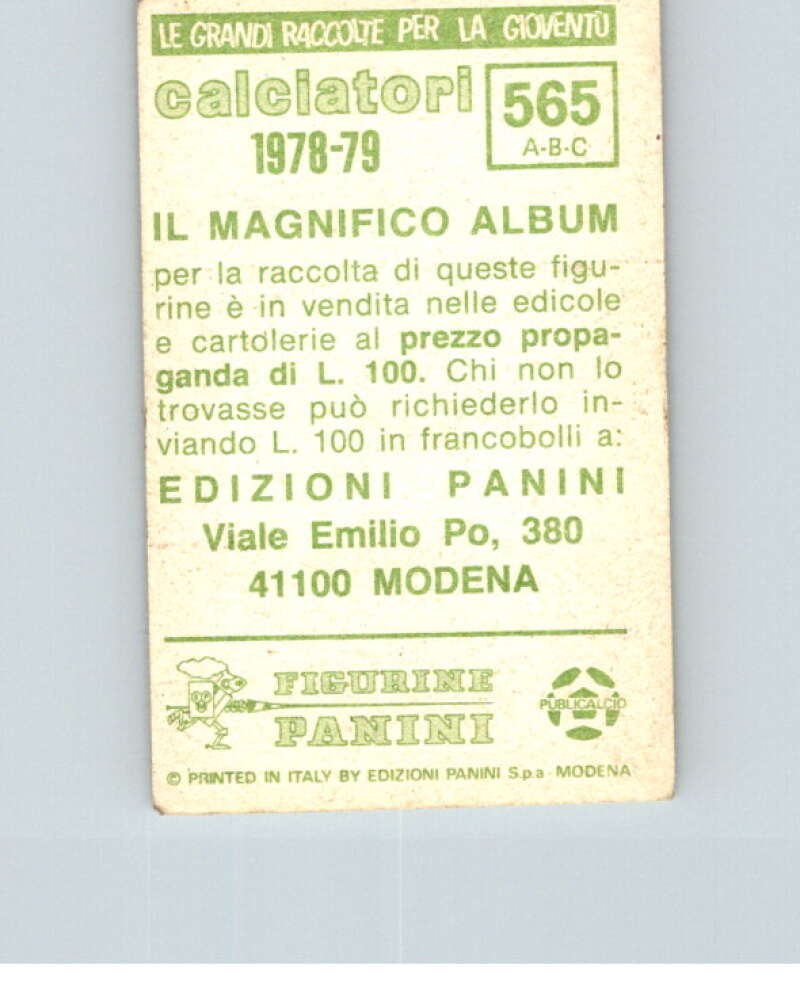 1978-79 Panini Calciatori Soccer #565 Savona, Siena, Viareggio V28492