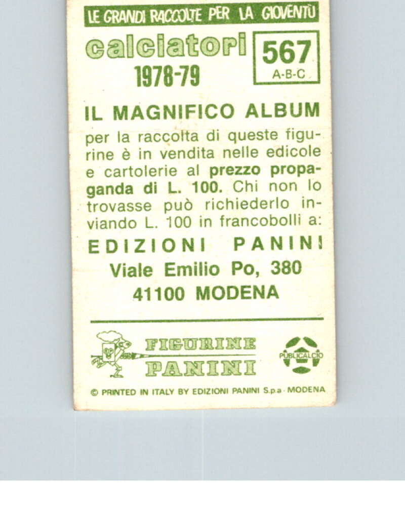 1978-79 Panini Calciatori Soccer #567 Carpi, Conegliano, Fanfulla V28495