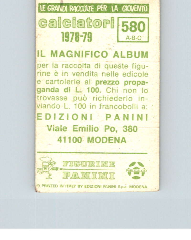 1978-79 Panini Calciatori Soccer #580 Messina, Nuova Igea, Palmese V28501