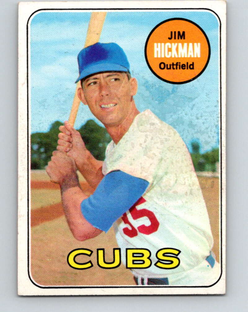 1969 Topps #63 Jim Hickman Chicago Cubs V28527