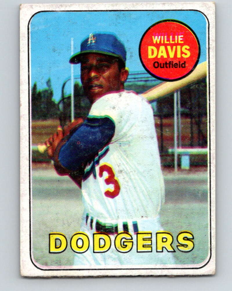 1969 Topps #65 Willie Davis Los Angeles Dodgers V28528