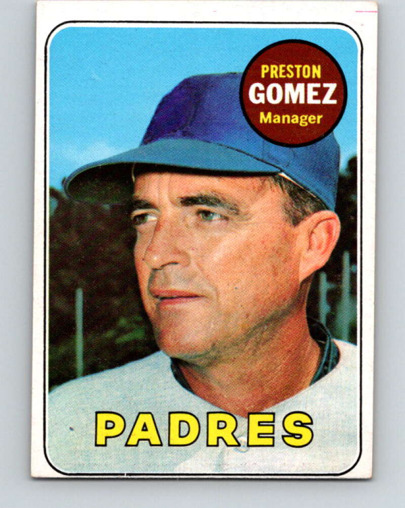 1969 Topps #74 Preston Gomez MG San Diego Padres V28530