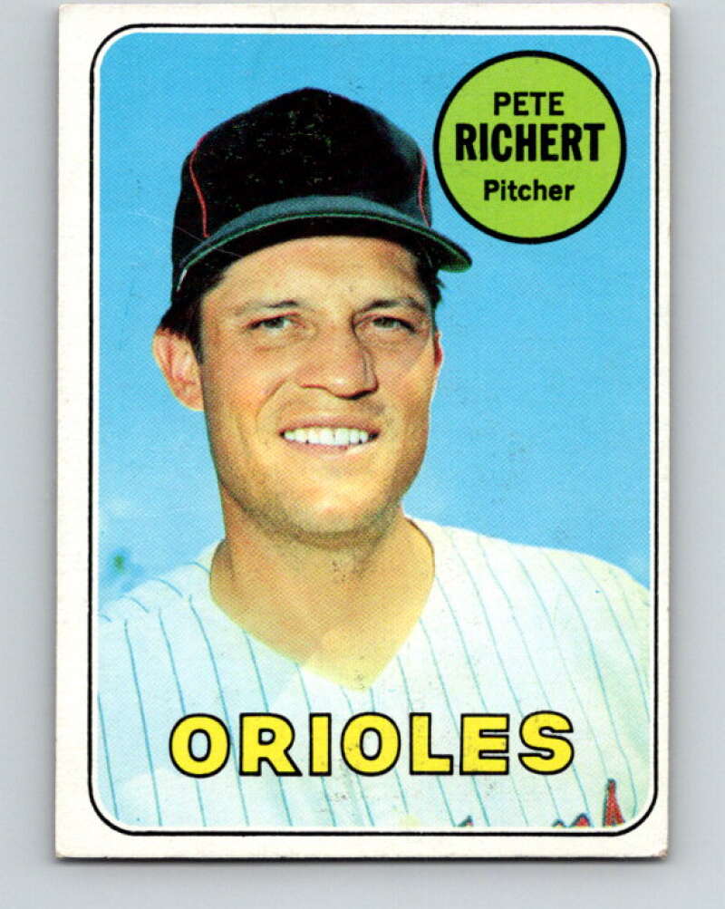 1969 Topps #86 Pete Richert Baltimore Orioles V28535