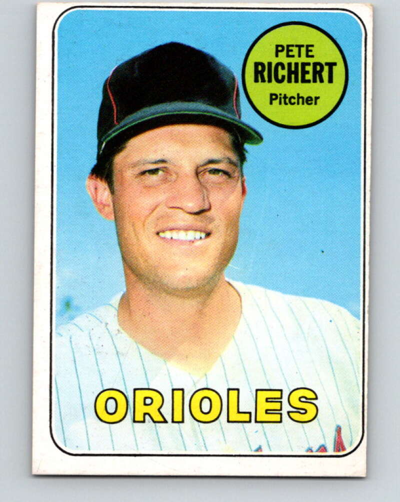1969 Topps #86 Pete Richert Baltimore Orioles V28536