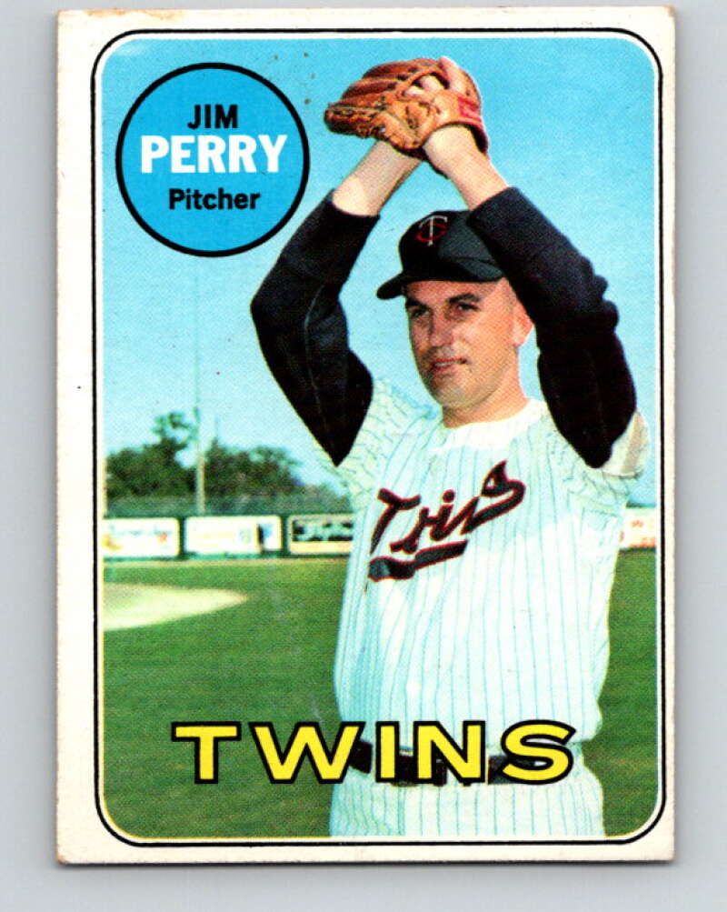 1969 Topps #146 Jim Perry Minnesota Twins V28558