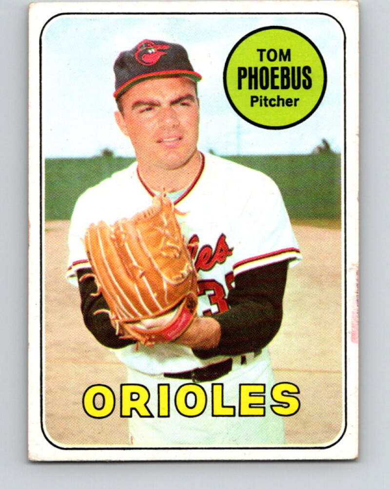 1969 Topps #185 Tom Phoebus Baltimore Orioles V28579