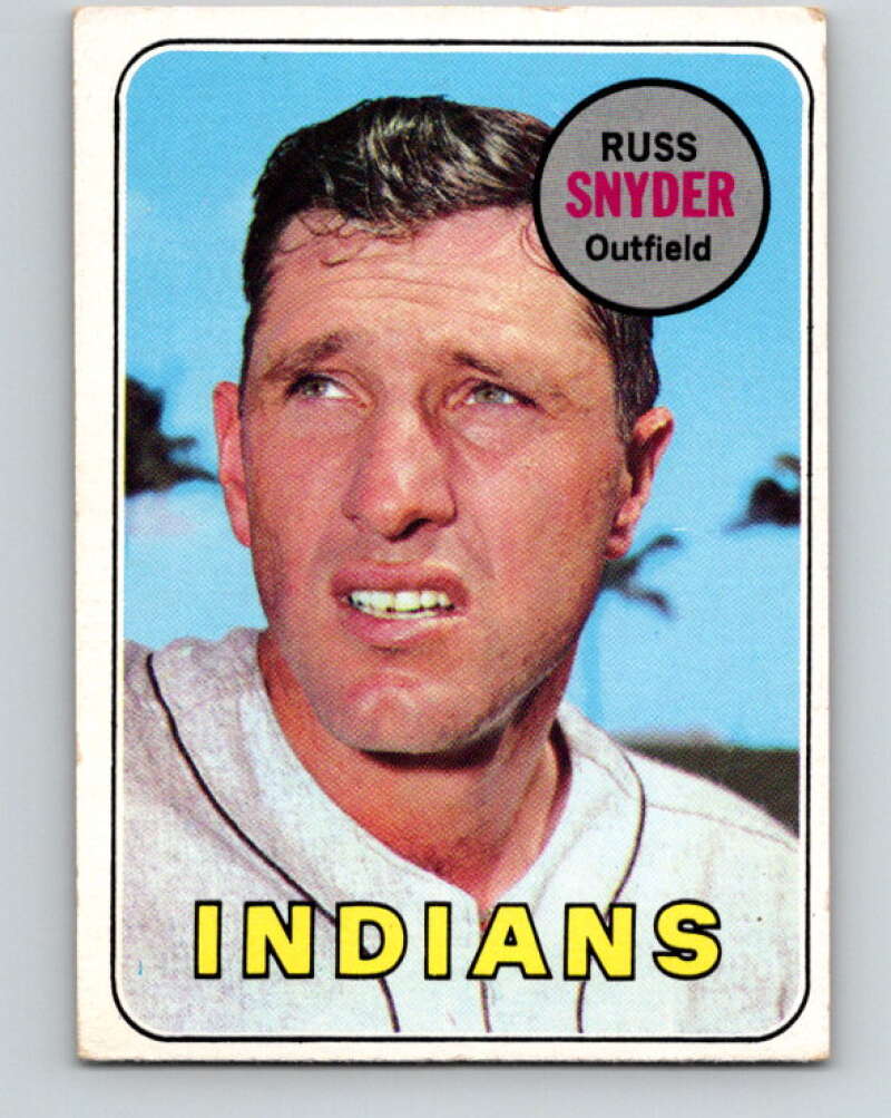 1969 Topps #201 Russ Snyder Cleveland Indians V28589
