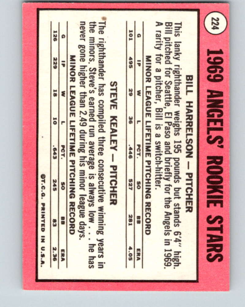 1969 Topps #224 Harrelson/Kealey Rookies RC V28597