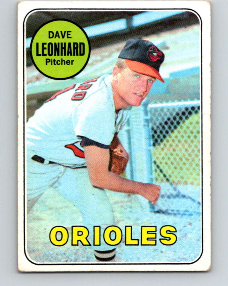 1969 Topps #228 Dave Leonhard Baltimore Orioles V28600