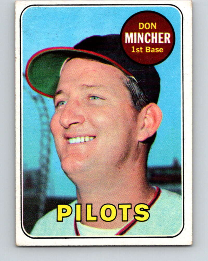 1969 Topps #285 Don Mincher Seattle Pilots V28616