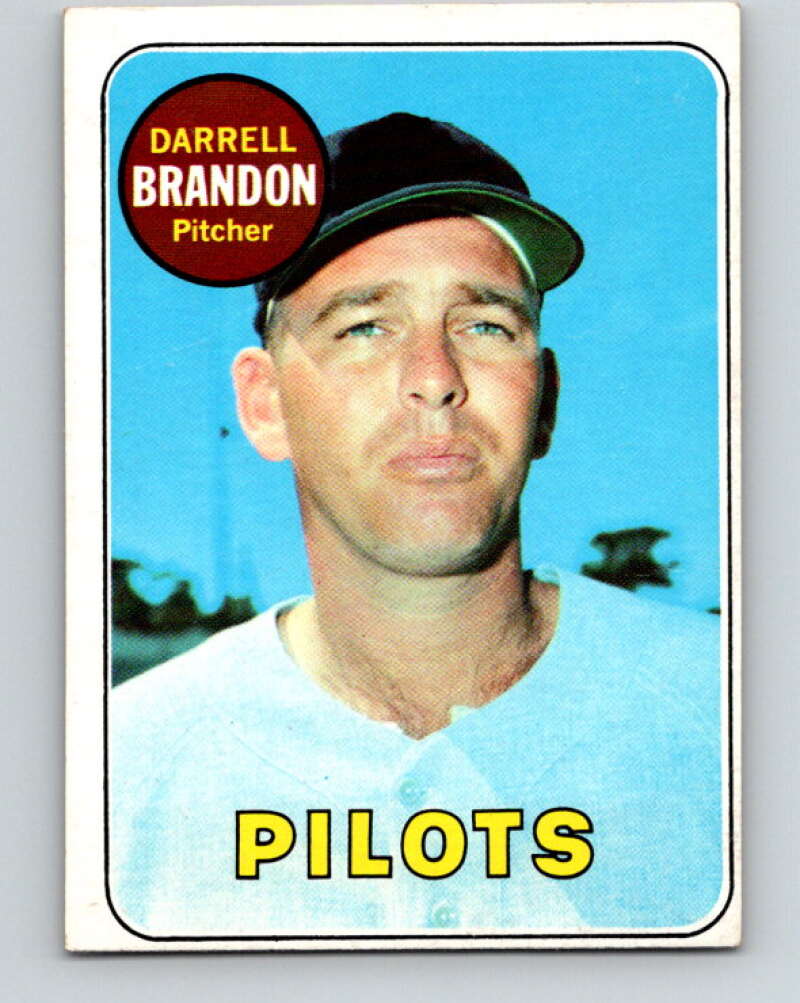 1969 Topps #301 Darrell Brandon Seattle Pilots V28622