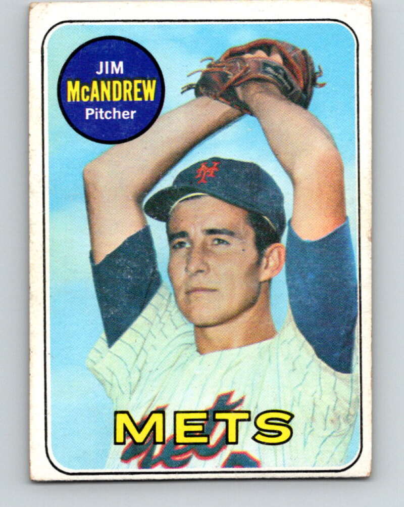 1969 Topps #321 Jim McAndrew RC Rookie New York Mets V28632