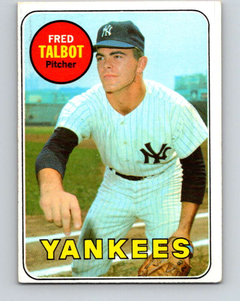 1969 Topps #332 Fred Talbot New York Yankees V28638