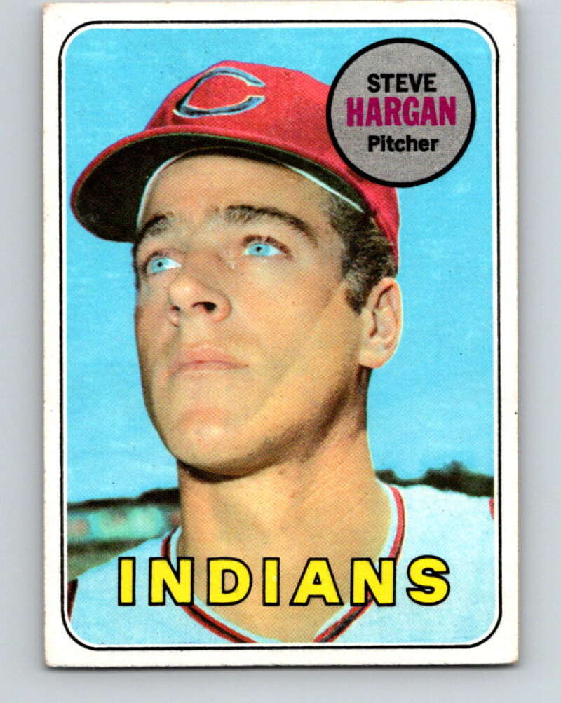 1969 Topps #348 Steve Hargan Cleveland Indians V28654