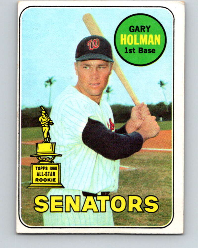 1969 Topps #361 Gary Holman RC Rookie Washington Senators V28664
