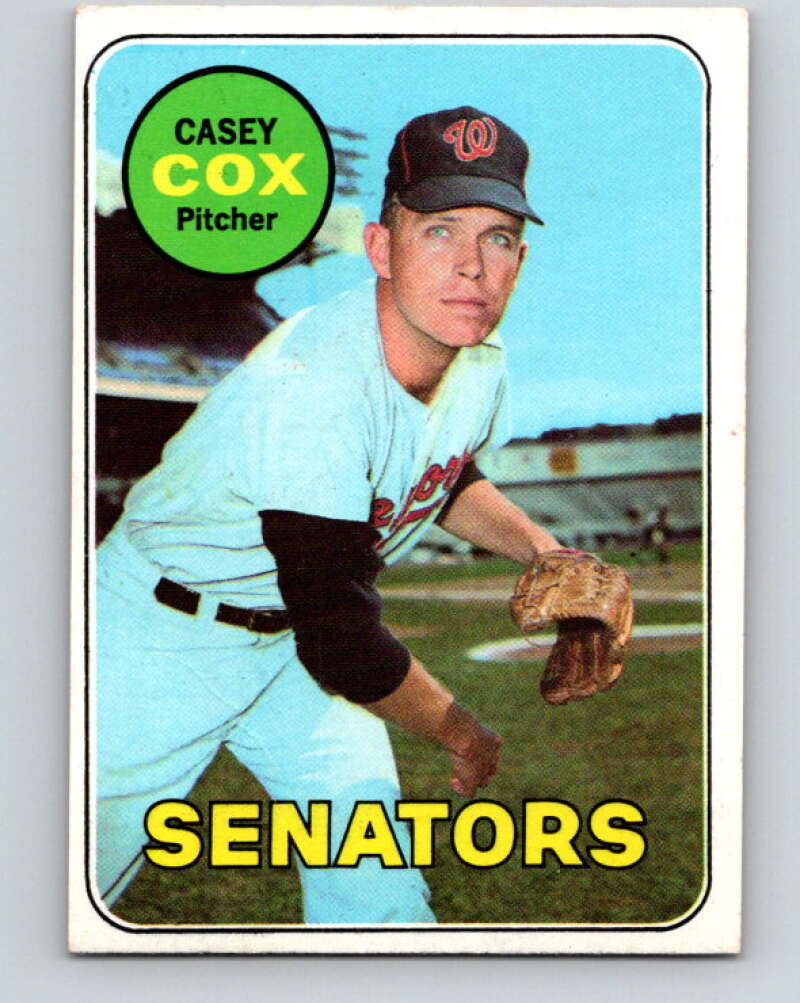 1969 Topps #383 Casey Cox Washington Senators V28679