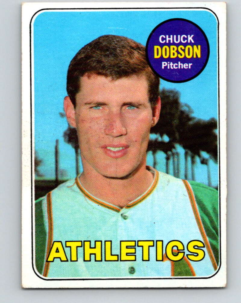 1969 Topps #397 Chuck Dobson Oakland Athletics V28691