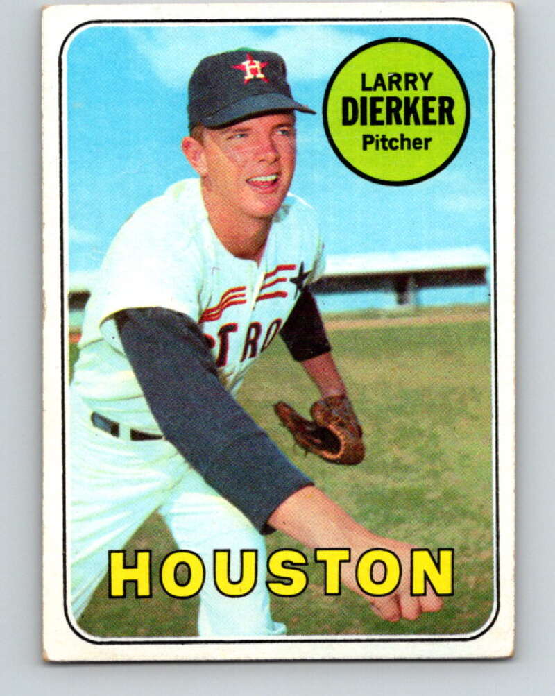 1969 Topps #411 Larry Dierker Houston Astros V28697