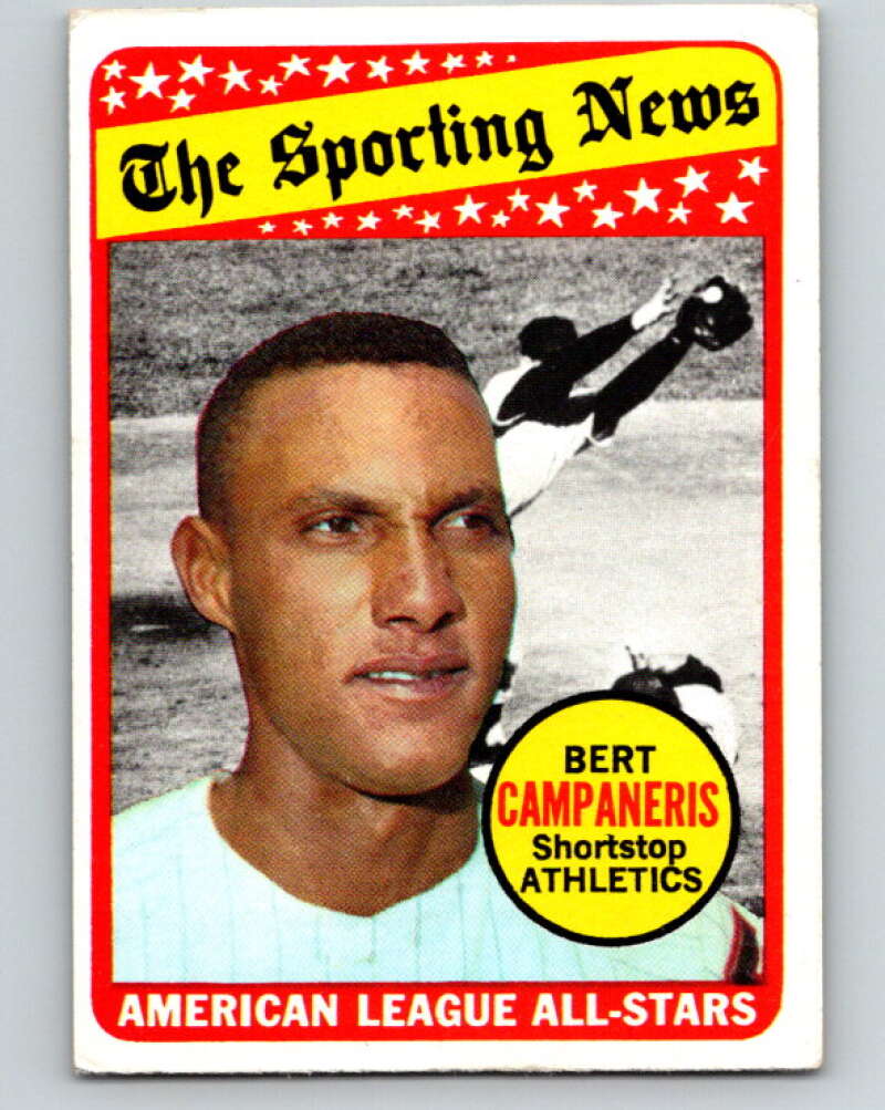 1969 Topps #423 Bert Campaneris AS Oakland Athletics V28701