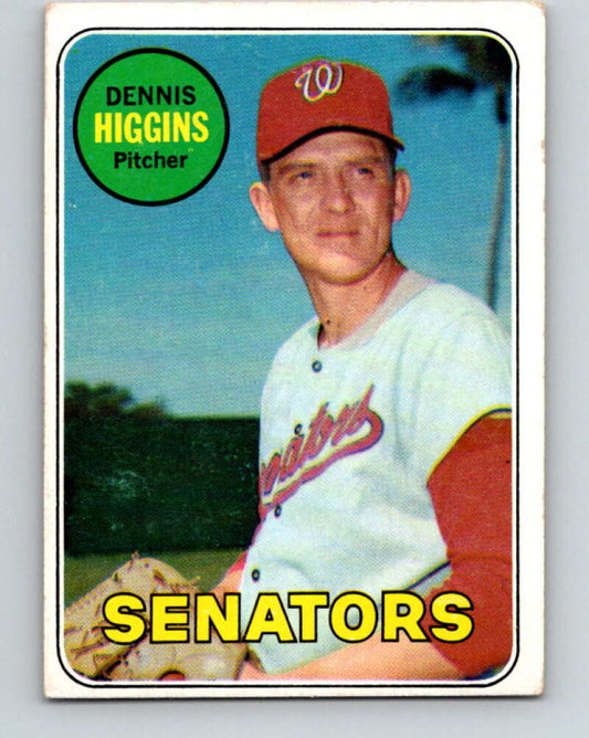 1969 Topps #441 Dennis Higgins  Washington Senators  V28708