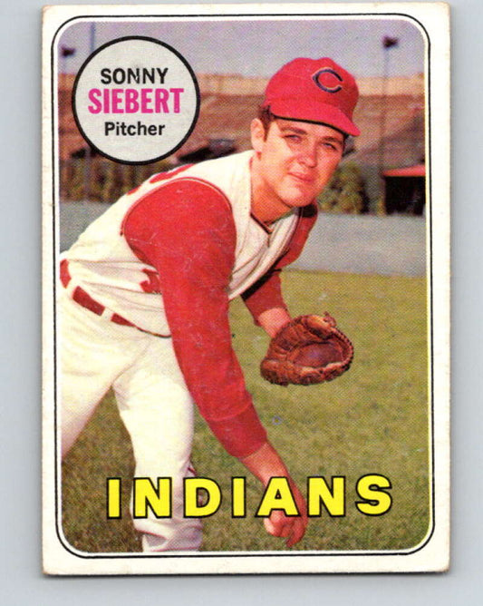 1969 Topps #455 Sonny Siebert  Cleveland Indians  V28714