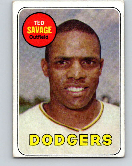 1969 Topps #471 Ted Savage  Los Angeles Dodgers  V28720
