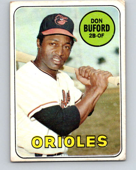 1969 Topps #478 Don Buford  Baltimore Orioles  V28725