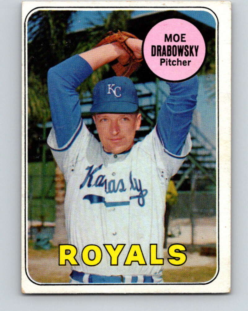 1969 Topps #508 Moe Drabowsky Kansas City Royals V28740
