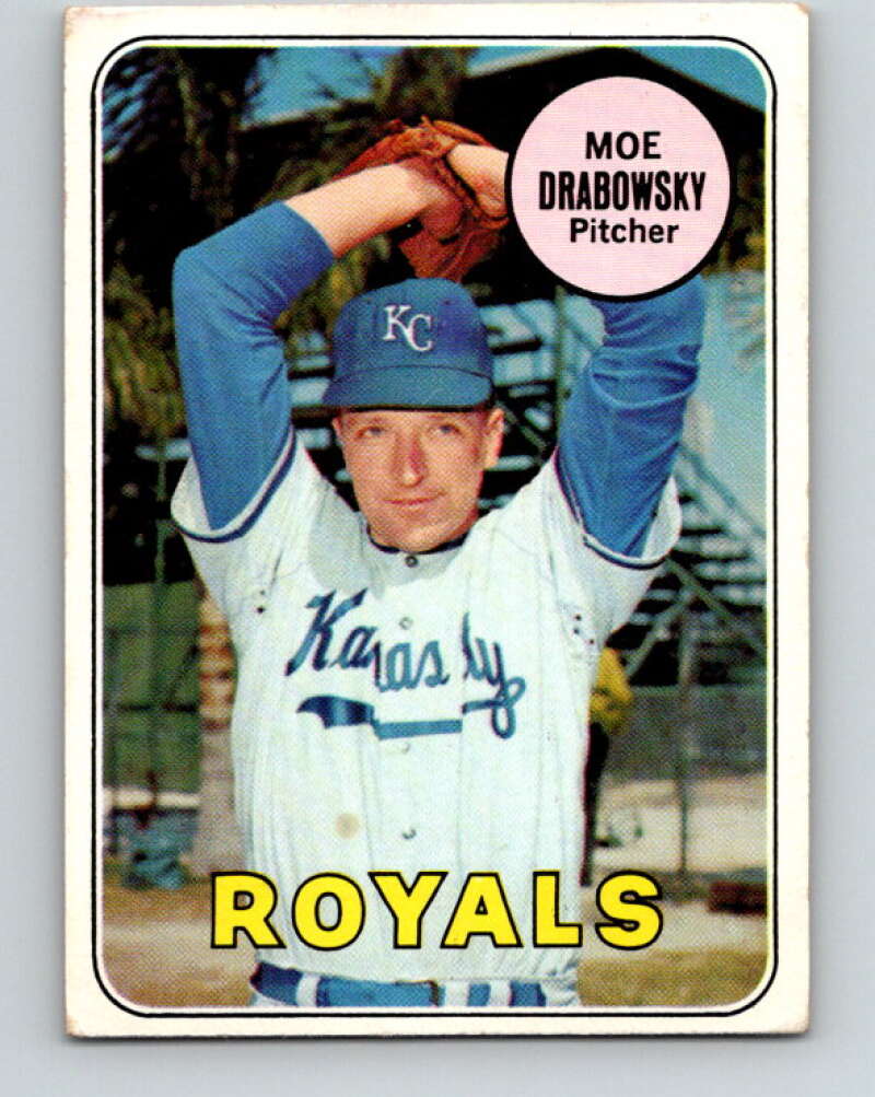 1969 Topps #508 Moe Drabowsky Kansas City Royals V28741