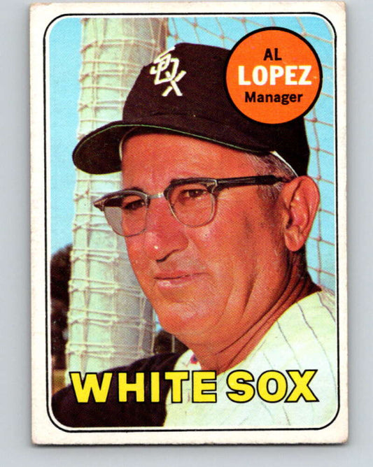 1969 Topps #527 Al Lopez MG  Chicago White Sox  V28748