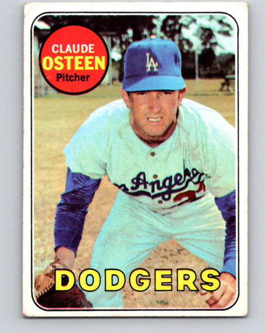 1969 Topps #528 Claude Osteen  Los Angeles Dodgers  V28749