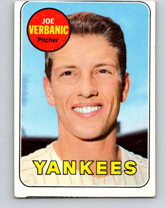 1969 Topps #541 Joe Verbanic  New York Yankees  V28753