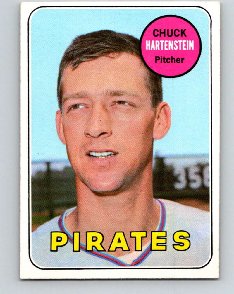 1969 Topps #596 Chuck Hartenstein Pittsburgh Pirates V28764