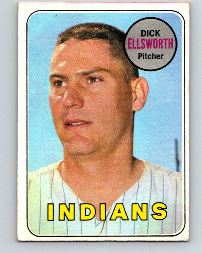 1969 Topps #605 Dick Ellsworth Cleveland Indians V28765
