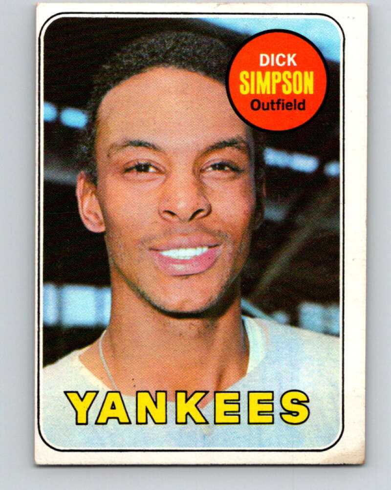 1969 Topps #608 Dick Simpson New York Yankees V28767