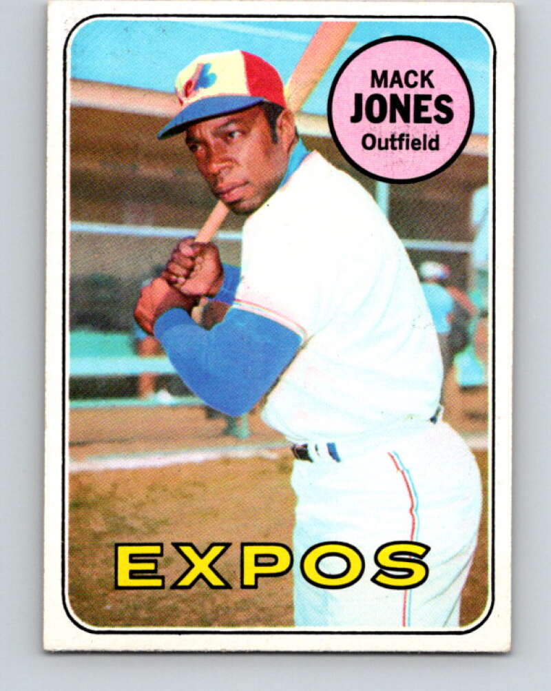 1969 Topps #625 Mack Jones UER Montreal Expos V28773